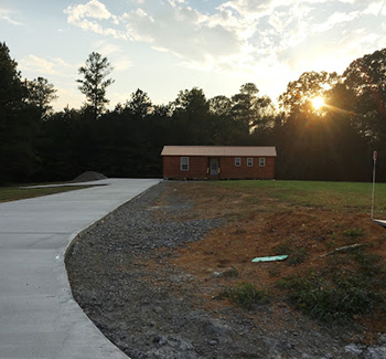 Image of a repaired driveway
