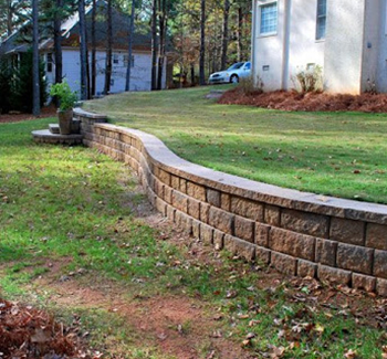 Image of a retaining wall
