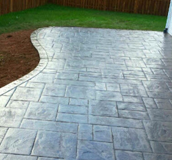 Image of a stamped concrete patio