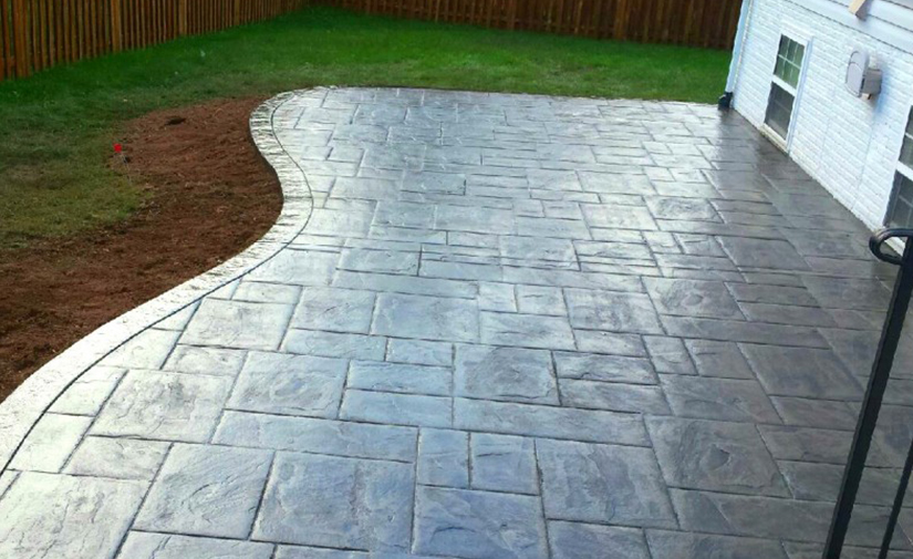 Stamped Concrete Driveway Patterns Cost Designs - How Much To Pay For Stamped Concrete Patio