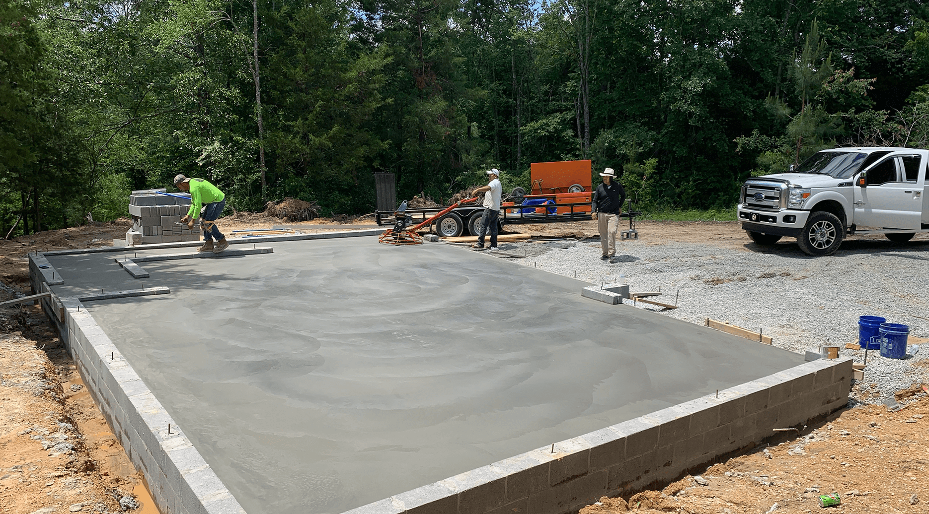 Concrete foundations, foundation slab cost Chattanooga Dalton