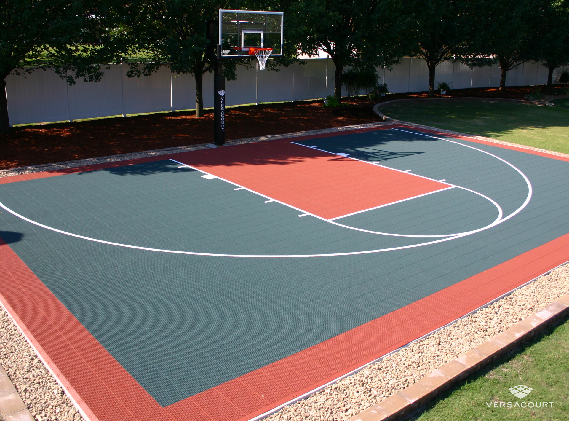 build your own outdoor basketball court layout